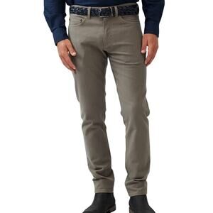 Rodd & Gunn NWT Motion 2 Straight Jean Pebble Gray Men's Size 42x34 Lightweight